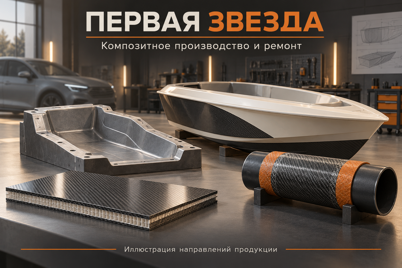 Изготовление и ремонт композитных корпусов, деталей и маломерных судов